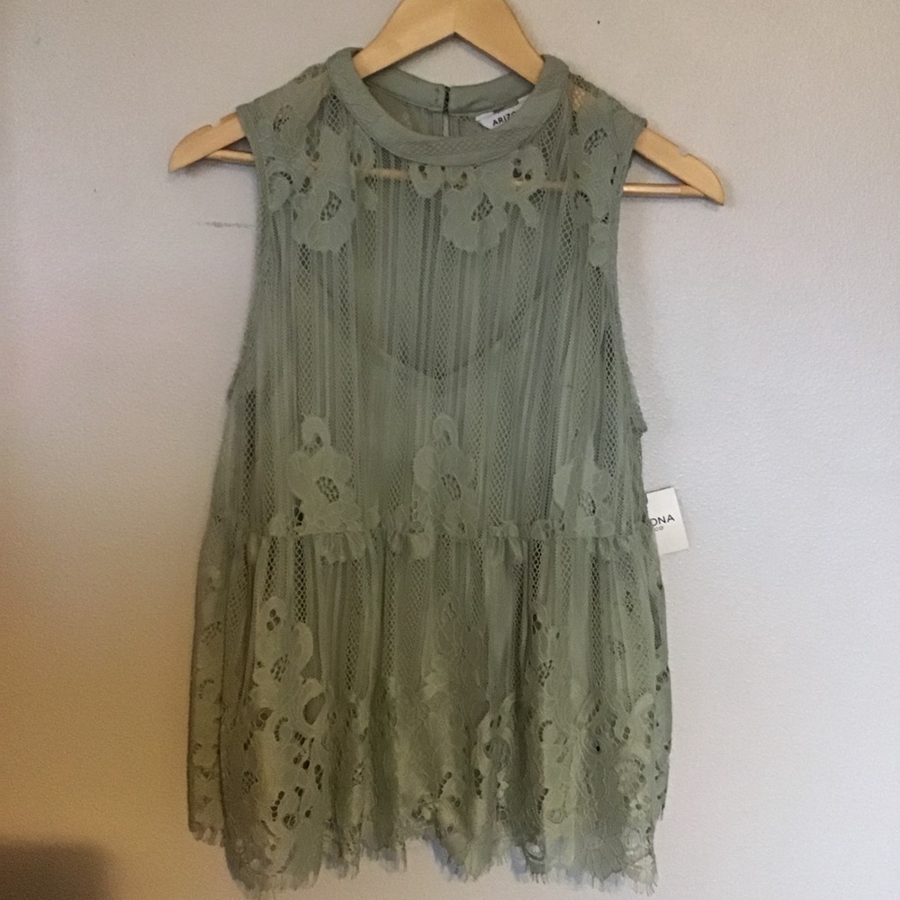 Boho top with lace overlay